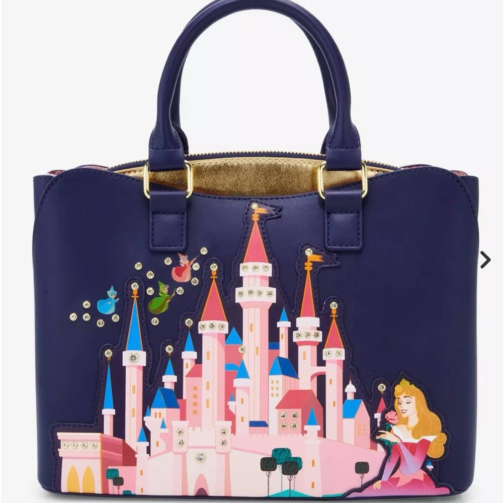 Loungefly Disney Sleeping Beauty Castle Handbag  Crossbody 🆕🆕🆕🏰🏰🏰New